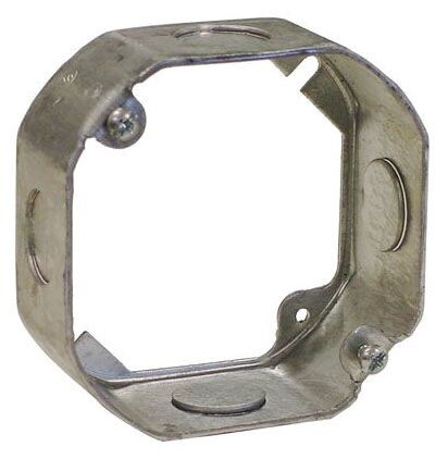EGS 8468A, Electrical Outlet Box Plaster/Mud Ring, 4″ Box, 1/2″ Raised, 1pc