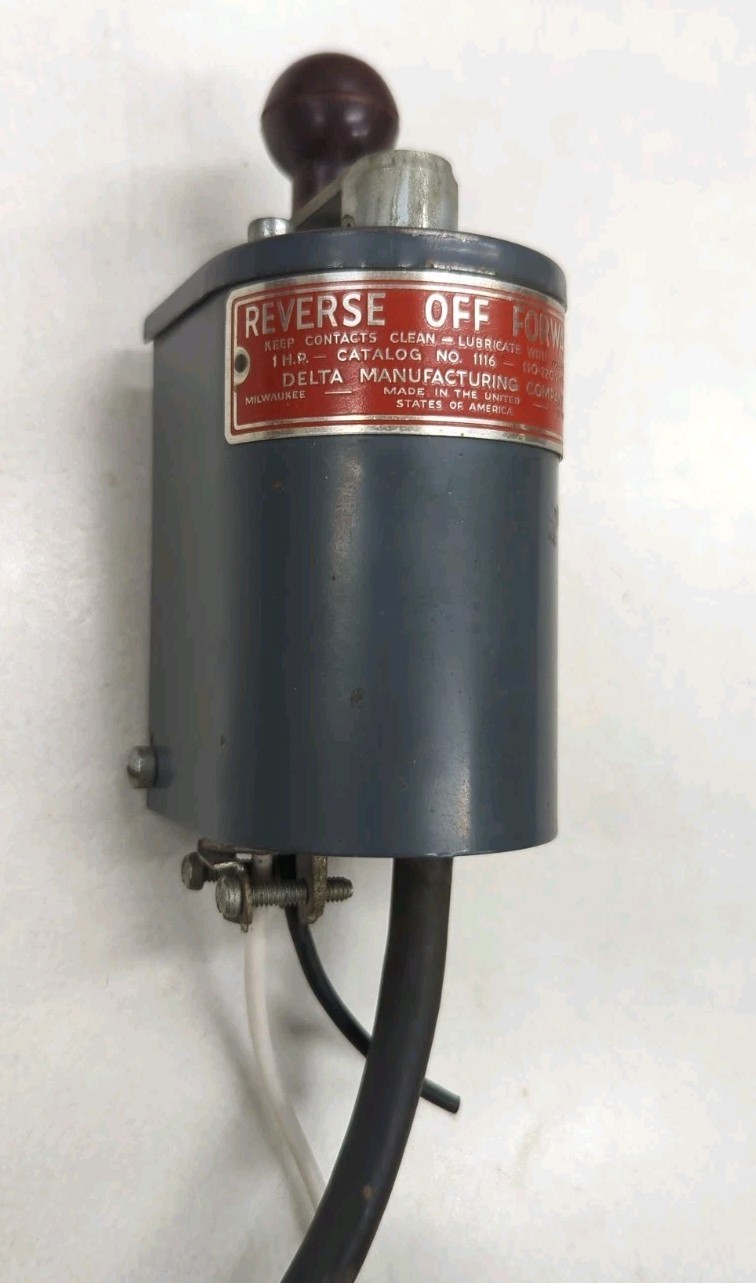 Delta Manufacturing Company Forward Reverse Drum Switch No. 1116 1HP 110-120volt
