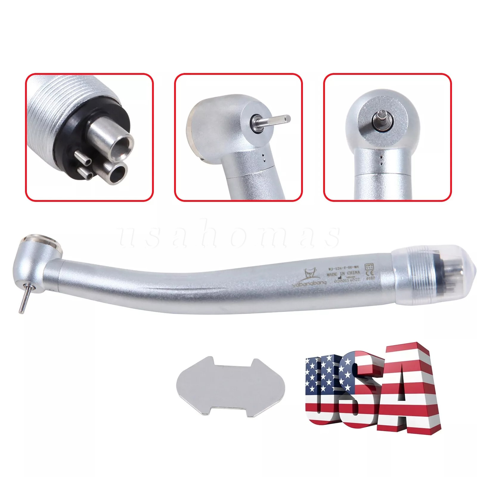 10 Packs NSK Style Dental High Speed Handpiece Push Button 4Hole Air Turbine USA