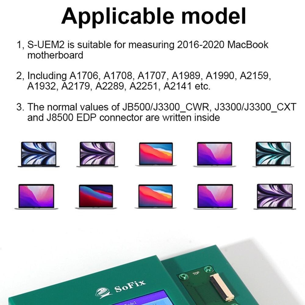 USBC & EDP Meter/ Detector for EDP Connector of MacBook Logic Board/ Screen