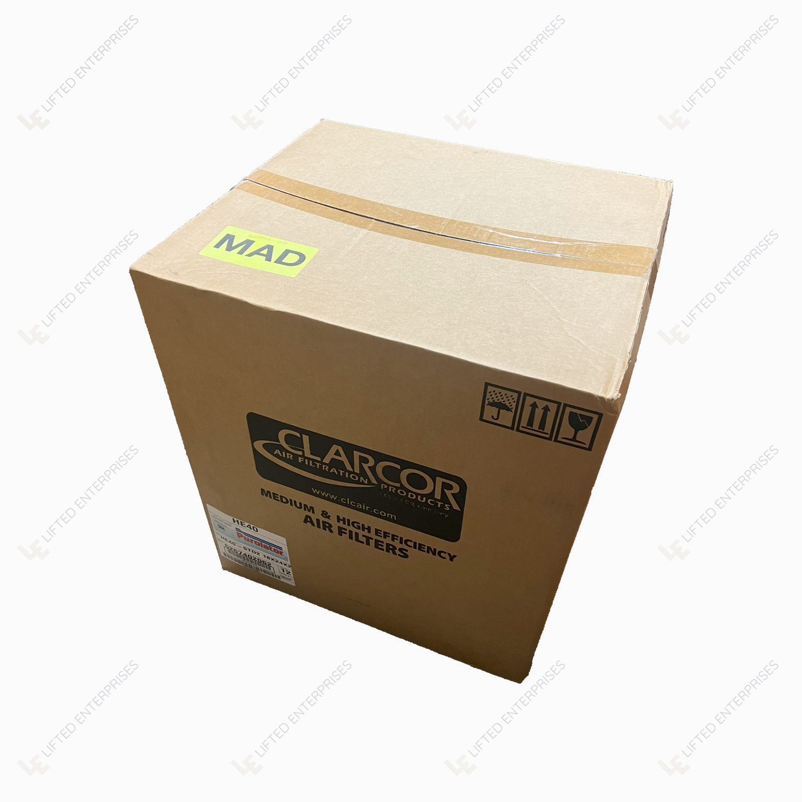 NEW BOX OF 12 PUROLATOR HE40-STD2 18x24x2 5267402062 Hi-E 40 MERV 8 AIR FILTERS