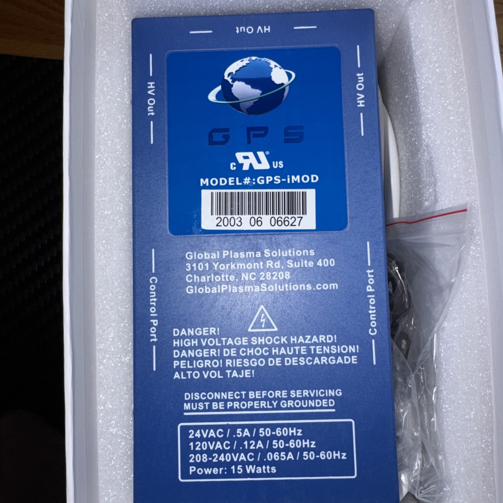 GPS-iMOD Power Supply Ionization ionizer HVAC GPS IMOD