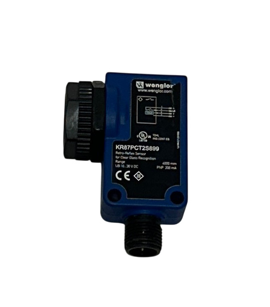 WENGLOR KR87PCT2S899 RETRO-REFLEX SENSOR 10-30VDC 4000mm RANGE PNP 200mA USNP