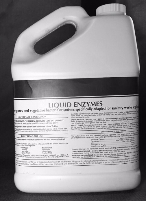LIQUID ENZYME SEPTIC SYSTEM DIGESTER 1 GALLON 2 YEAR SUPPLY PATRIOT CHEMICAL.