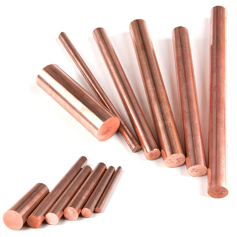 Copper Round Solid Rod Bar 12mm – 60mm Diameter 100 150 200 250 300mm Lengths