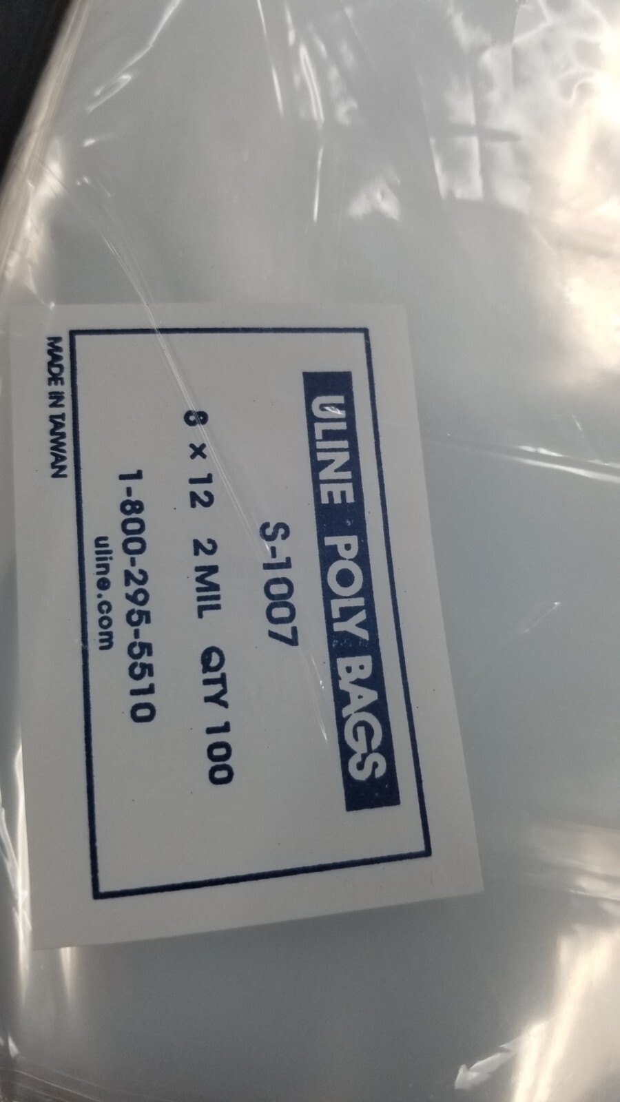 8 x 12 Clear Poly Bags 2mil Flat Open Top Industrial Plastic Packaging S1007