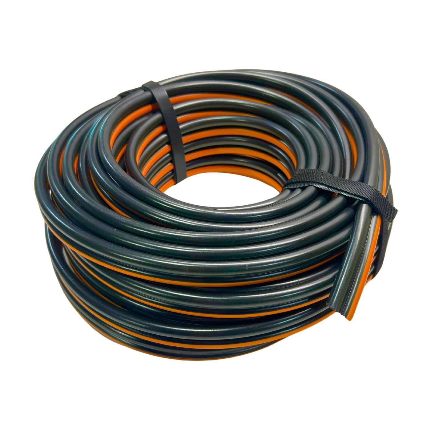 6 Gauge Dual Conductor Copper Wire – 100′ Orange/Black Booster Cable MADE IN USA