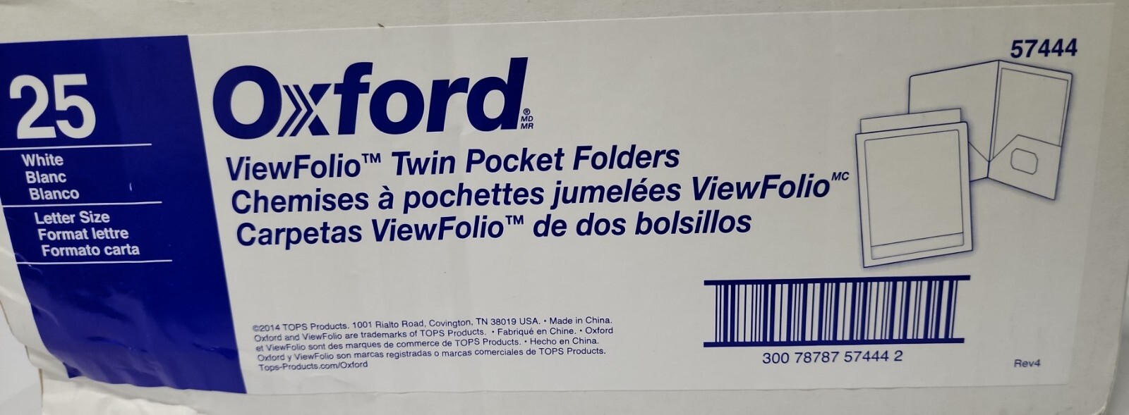 25x Oxford Viewfolio Framed Twin Pocket Window Portfolio – Letter – 8.50″ X 11″