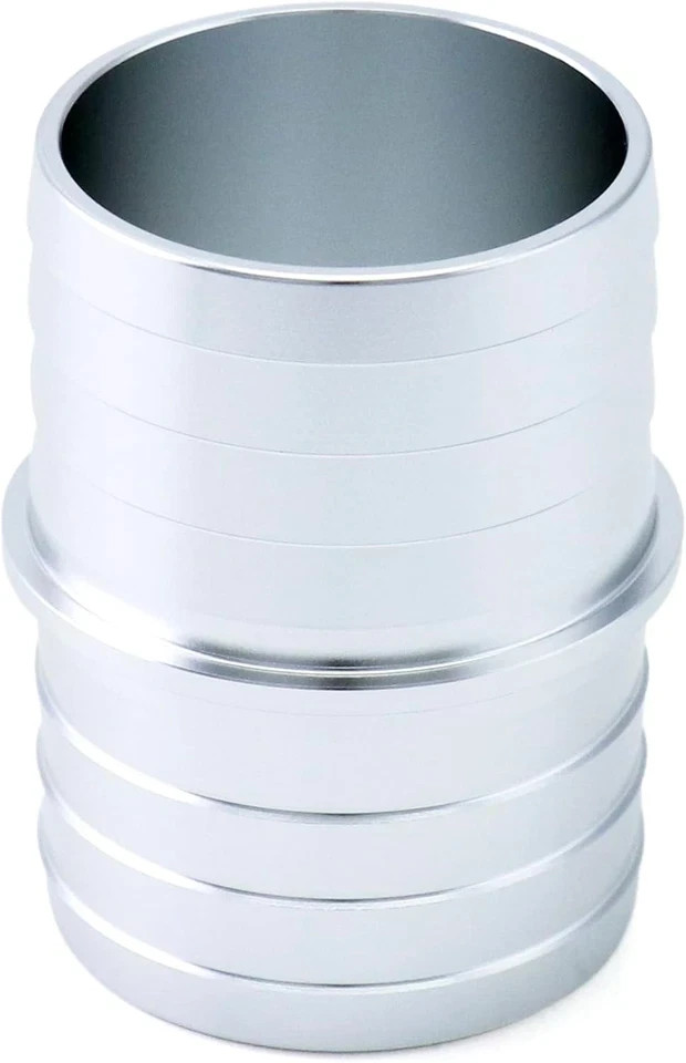 QWORK Hose Barb Fittings, 2 Pack 1-1/2″ to Inch Aluminum 1-1/2
