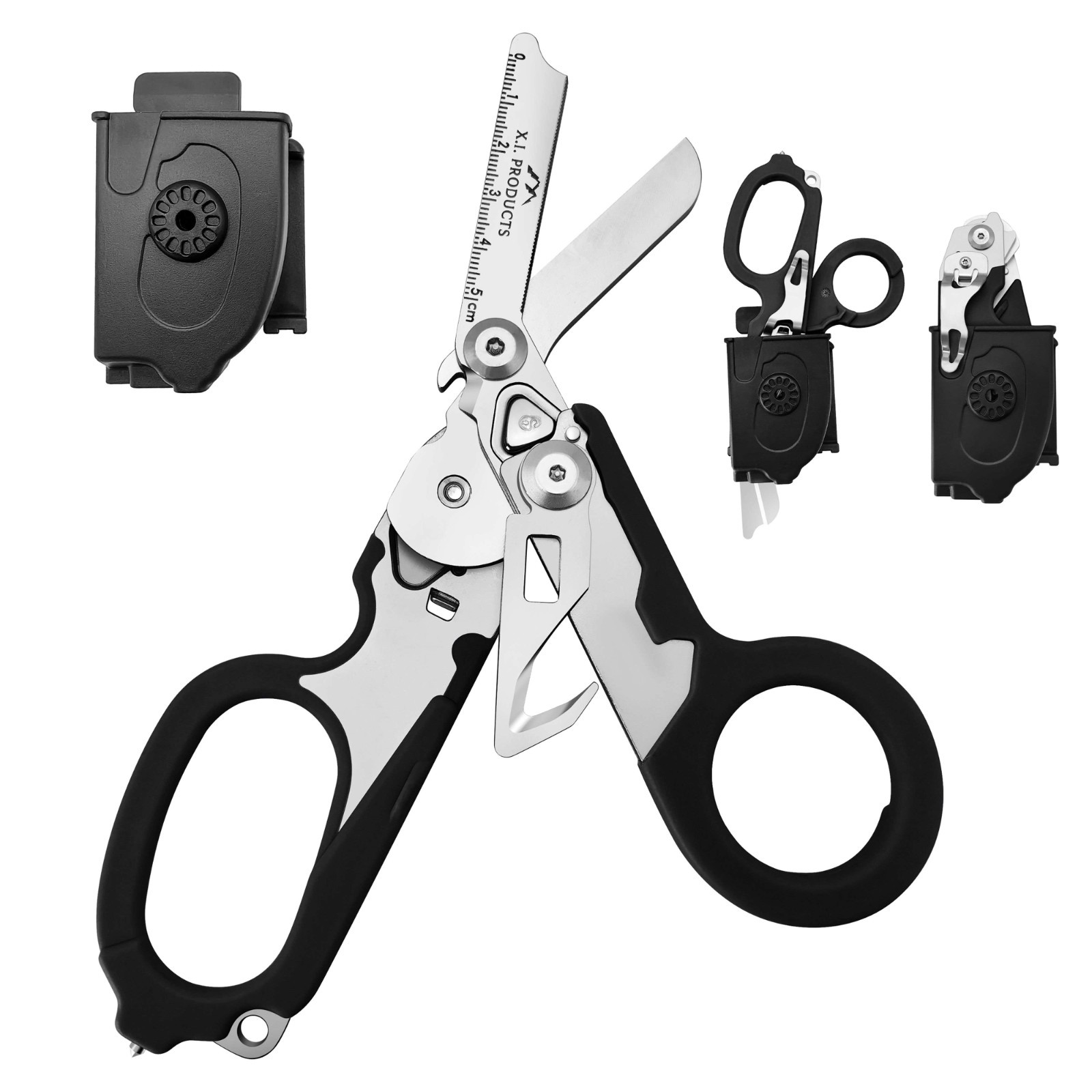 6 in 1 Multifunctional Trauma Shears Foldable Stainless Steel emergency response