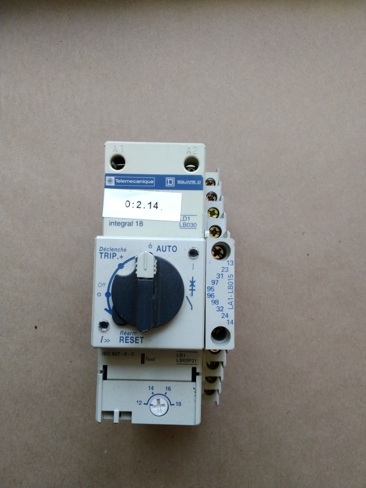 Telemecanique LD1 LB030, LB1 LB03P, LA1-LB015 Motor Starter