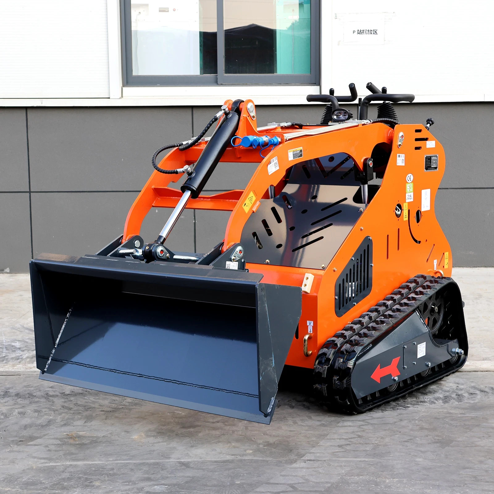 1 Ton Mini Excavator + Mini Skid Steer Loader 13.5HP B&S Gas EPA Free Shipping