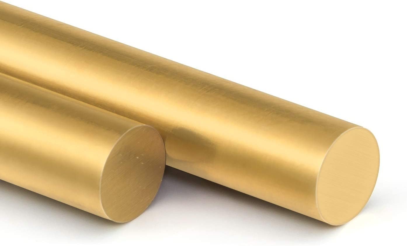 8 Pieces 6.0mm Brass Round Rods, Brass Solid Round Rod Lathe Bar Stock, 6.0mm…