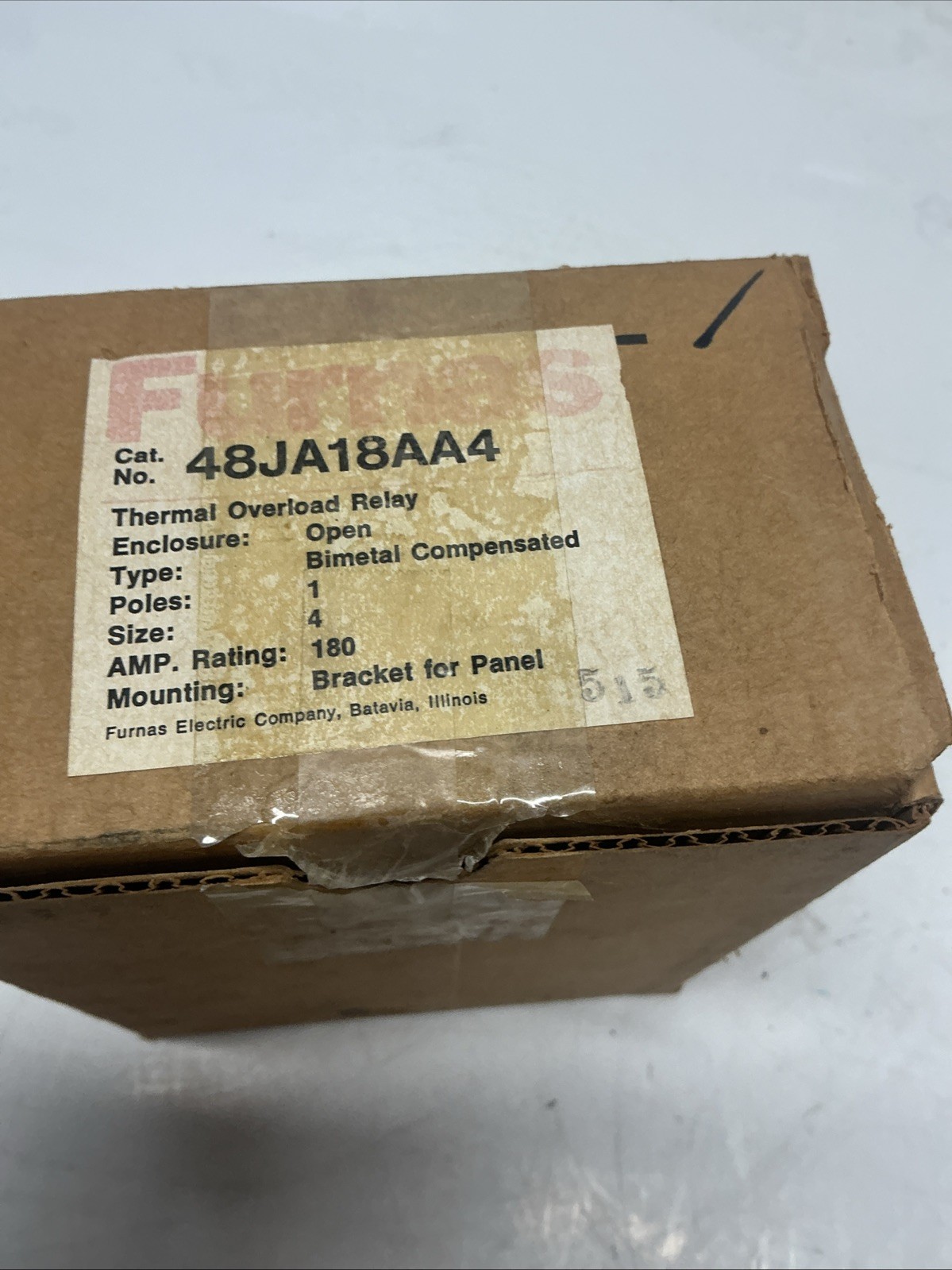 Furnas 48JA18AA4 Thermal Overload Relay. Y-904