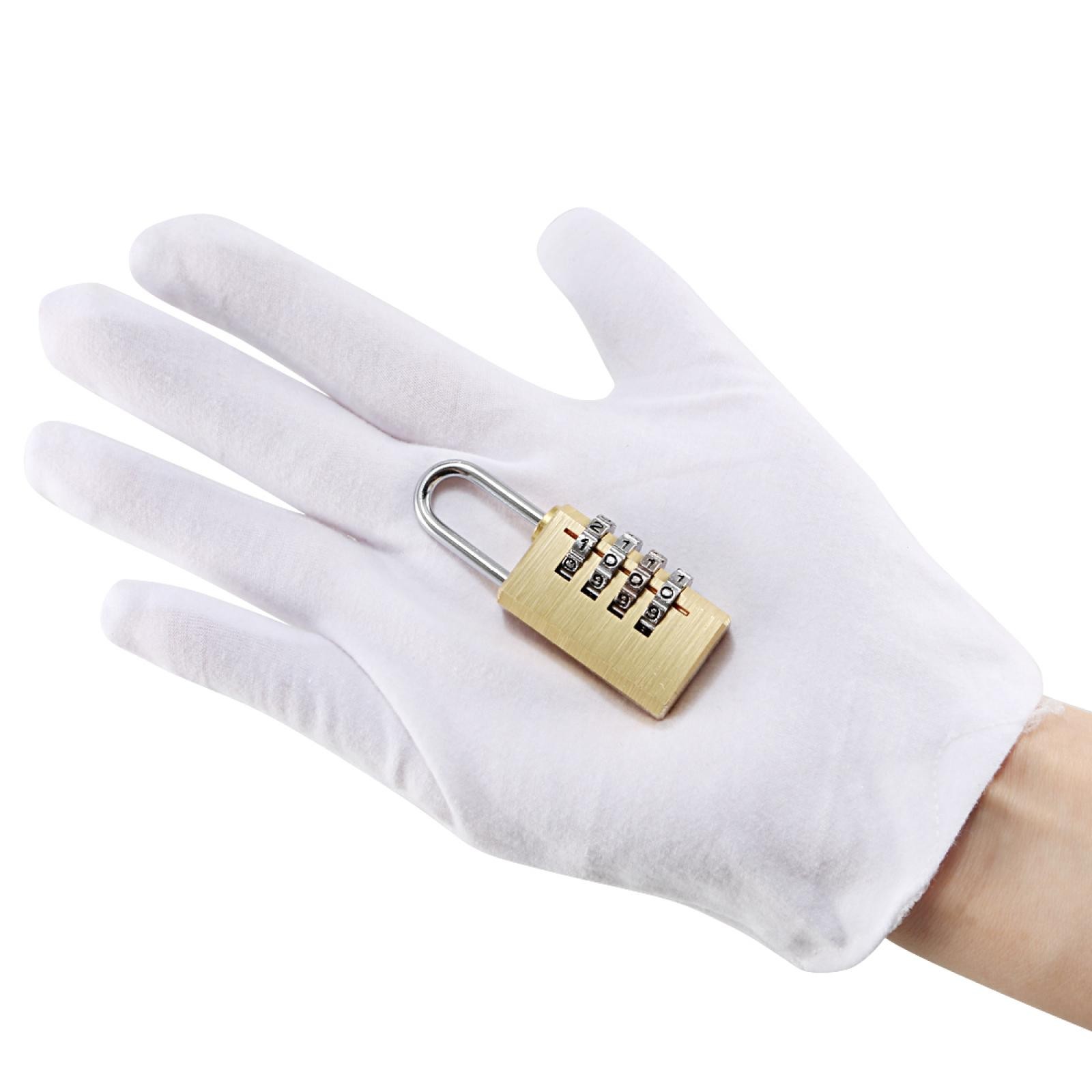 2Pcs 4 Digit Combination Padlock 3mm Shackle 21mm Body Width Brass Lock