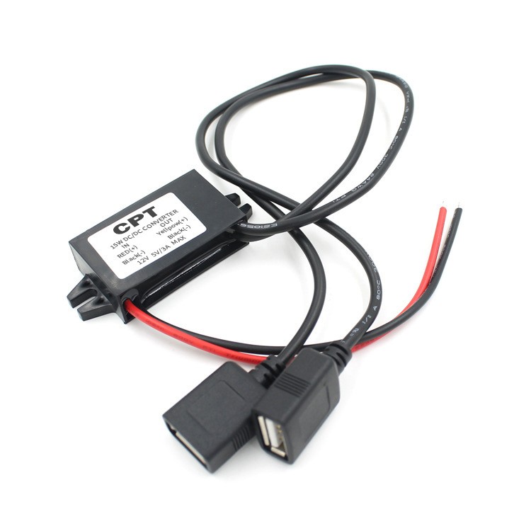 NEW Waterproof DC-DC Converter 12V Step Down to 5V Power Supply Module 3A 15W