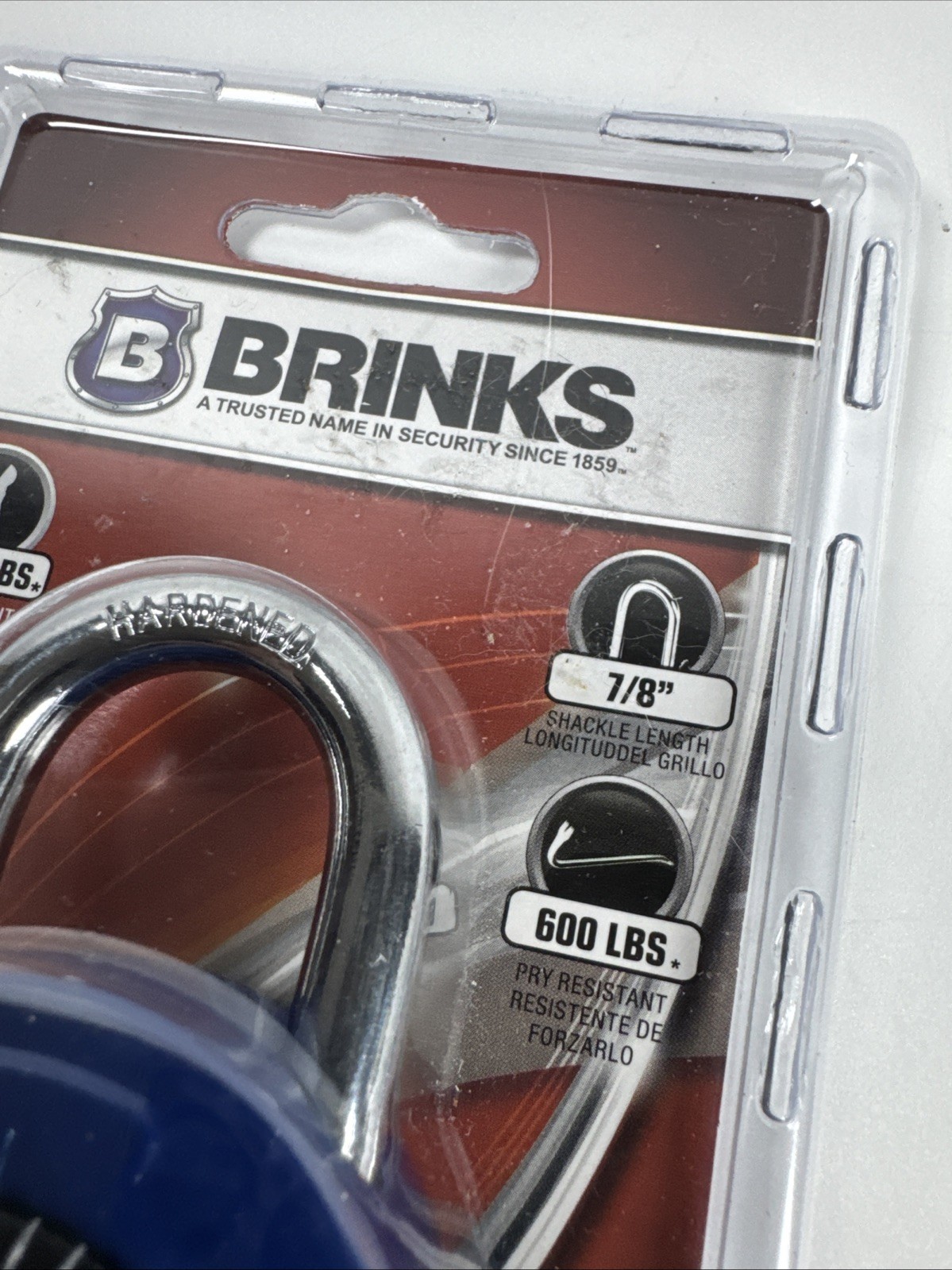 BRINKS ~ CUT & PRY RESISTANT Hardened Steel Security Dial Combination Padlock