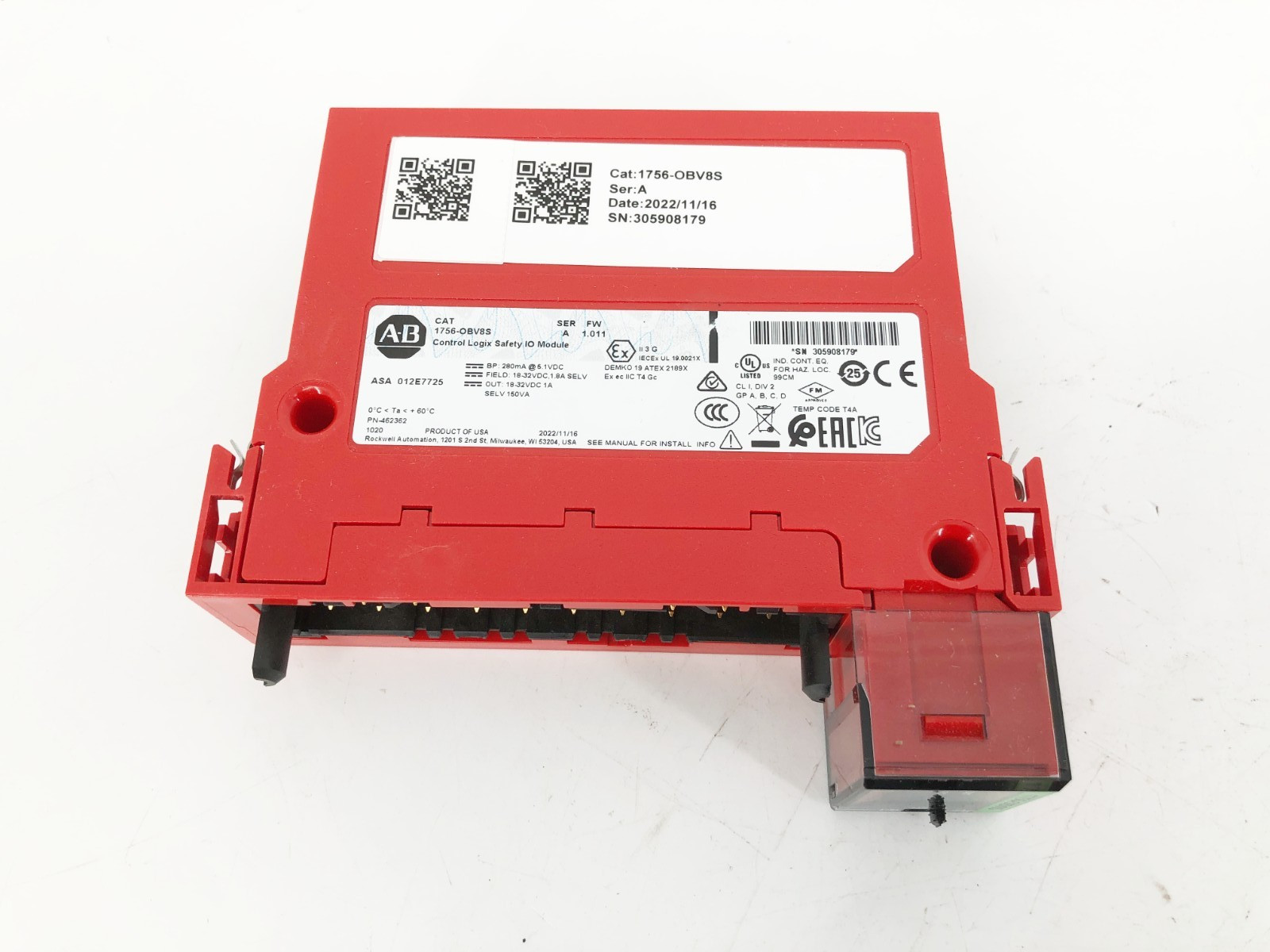 New Allen Bradley 1756-OBV8S Ser. A Control Logix Safety I/O Module 8-Ch