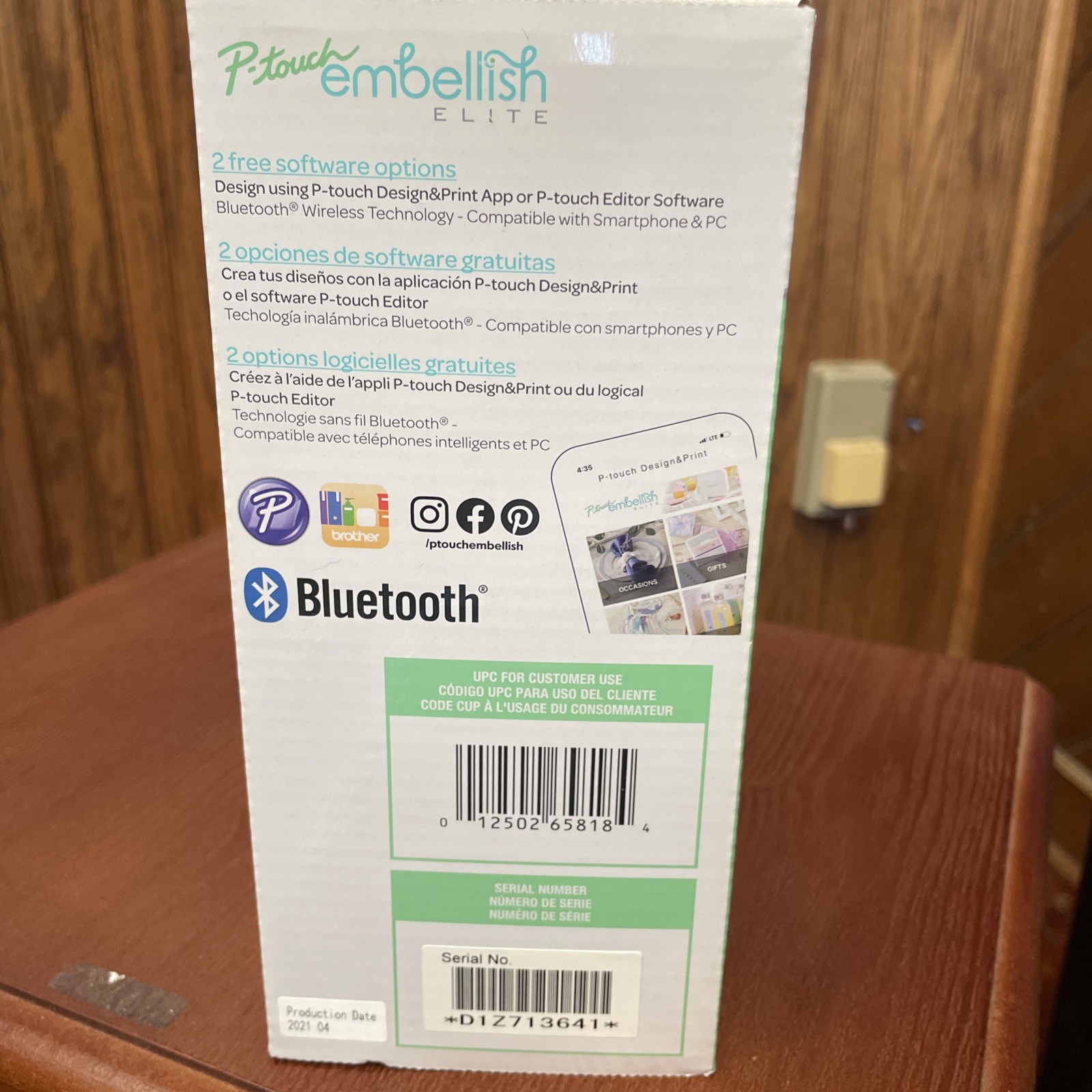 Brother P-touch Embellish ELITE Craft Printer for Ribbon + Labels – PT-P715eBT