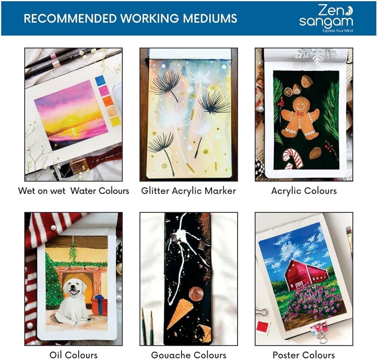 Professional A6 Portrait Sketchbook | Watercolor | Acid-Free