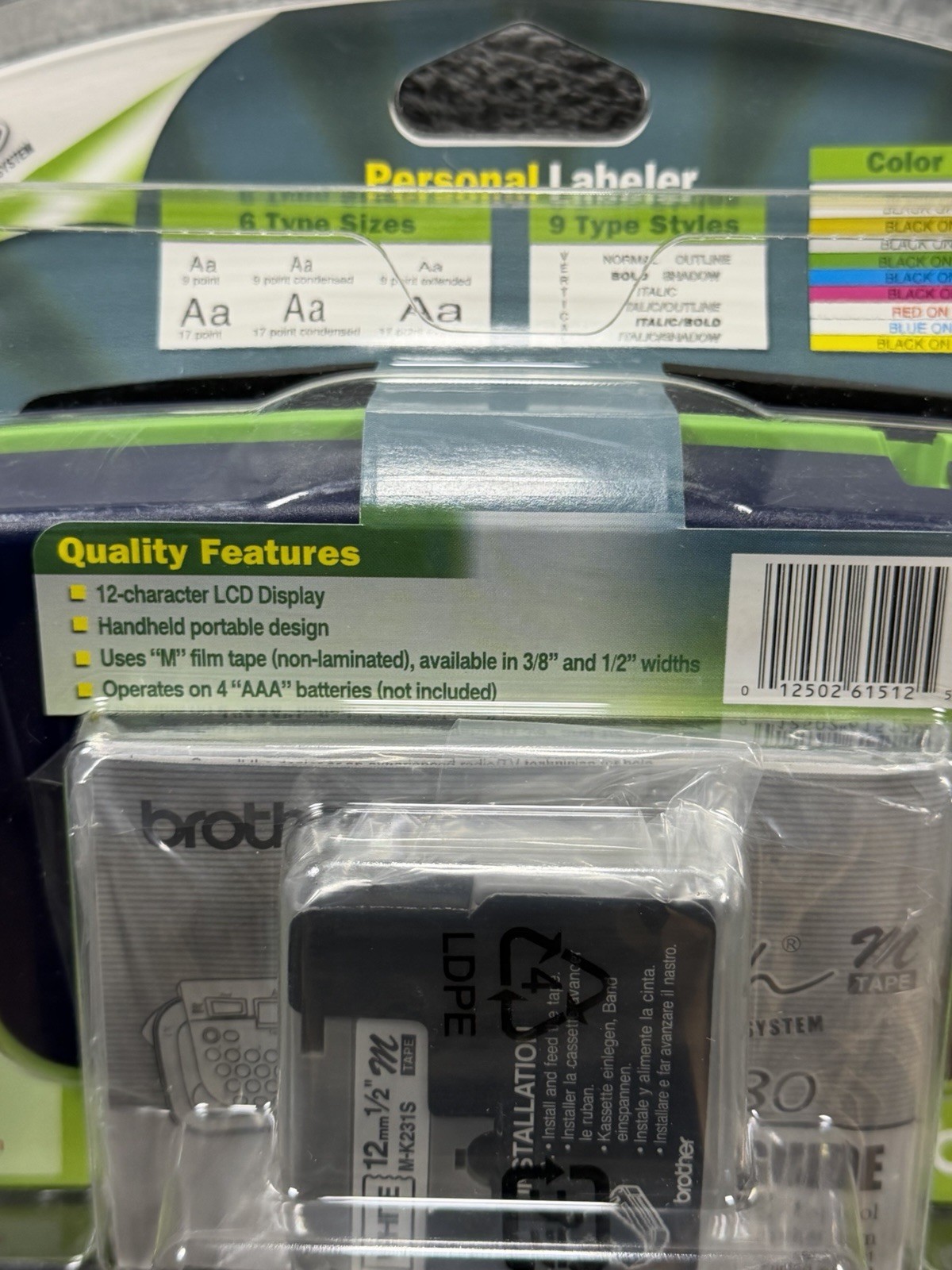 Brother PT-80 P-touch Personal Labeler Electronic Labeling System NEW SEALED