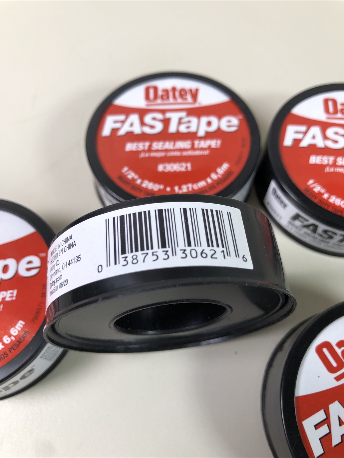 Oatey Fastape 1/2 in. x 260 in. PTFE Thread Seal Tape (5 Pack) New