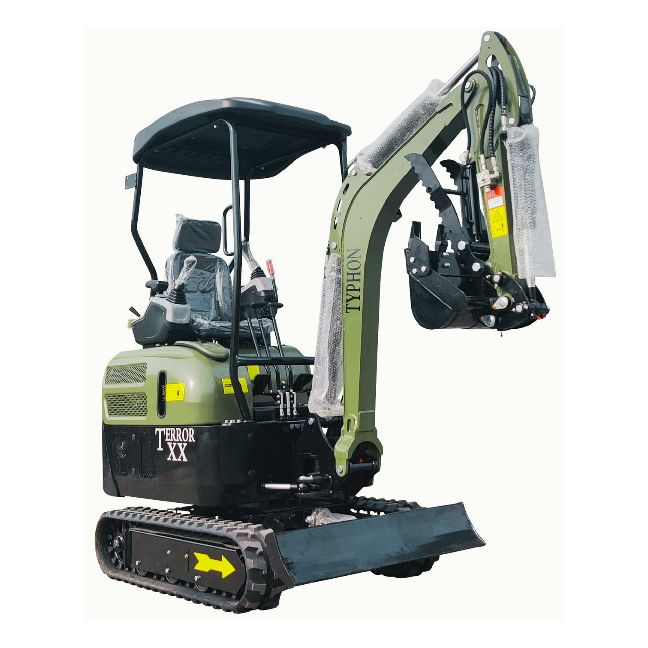 TYPHON TERROR XX 4000lbs Kubota D902 Mini Excavator Hydraulic Thumb Boom Swing