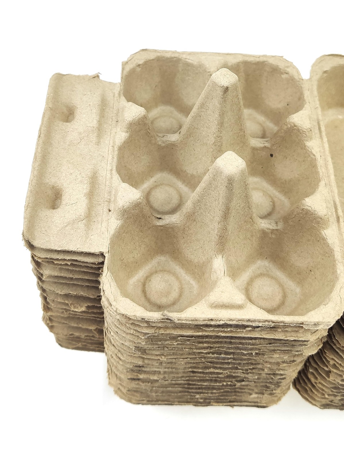 Pulp Fiber Egg Cartons 6 Count Tray Half Dozen Storage Reusable 40 PCS