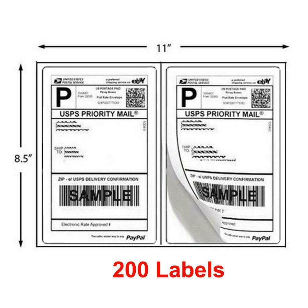 4000 Premium 8.5″ X 5.5″ Half Sheet Self Adhesive Shipping Labels Rounded Corner