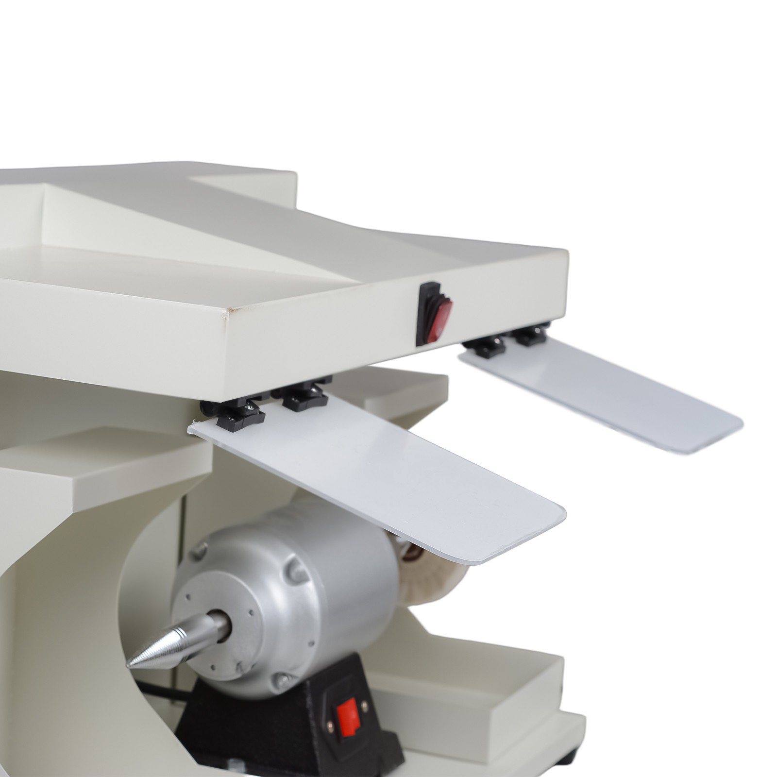 Dental Lab 550W Polishing Lathe Machine 2800rpm with LED Light 2 Big Covers USA