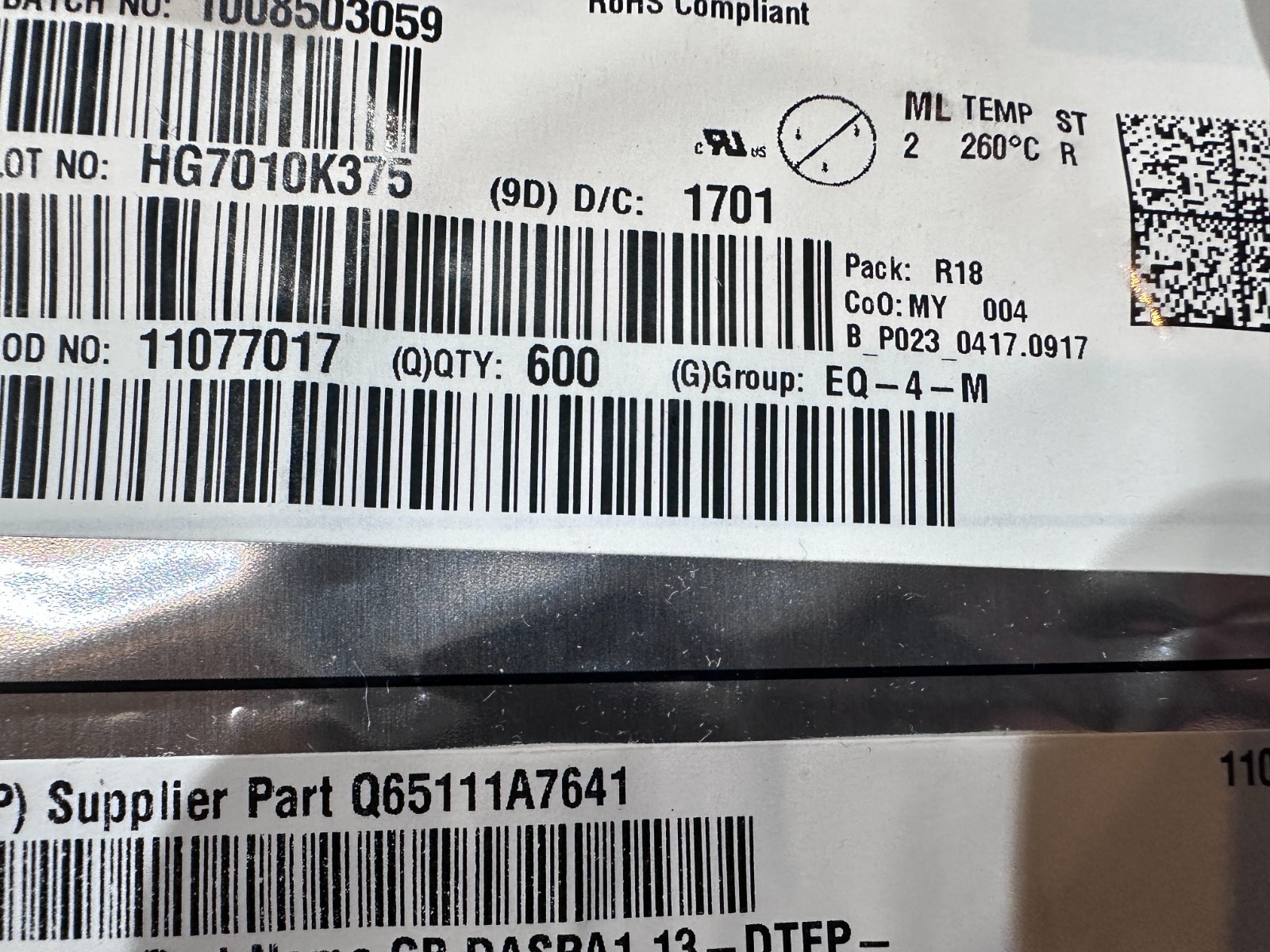 Osram GB DASPA1.13-DTEP-24-1-100-R18 Opto Semiconductors (Lot of 600)