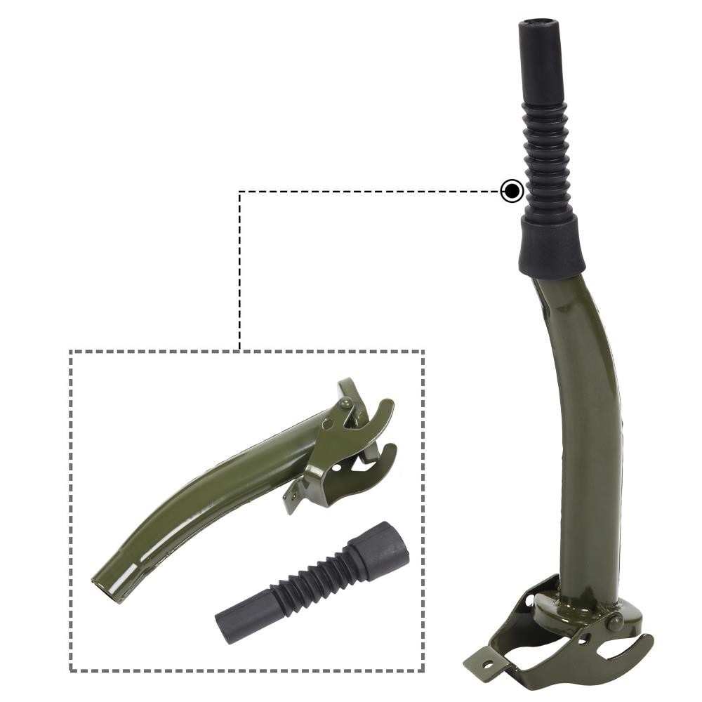 Practical 5L 0.6mm Can Gasoline Jerry Can Steel Tank Emergency Backup Green