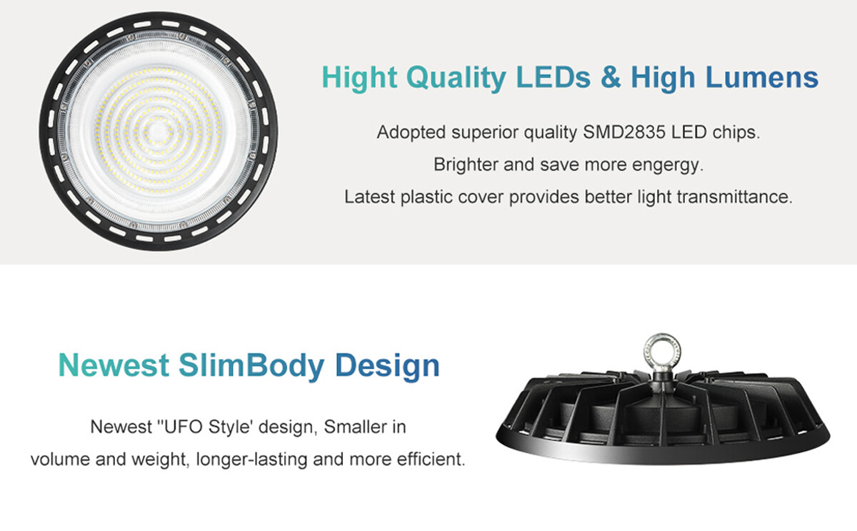 10Pack 200W UFO Led High Bay Light Commercial Industrial Factory Warehouse Light