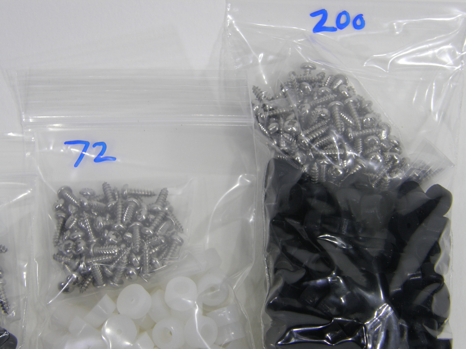 Extra Small 3/8″ DIA Rubber Bumpers with Stainless Steel Screws (Black or Clear)