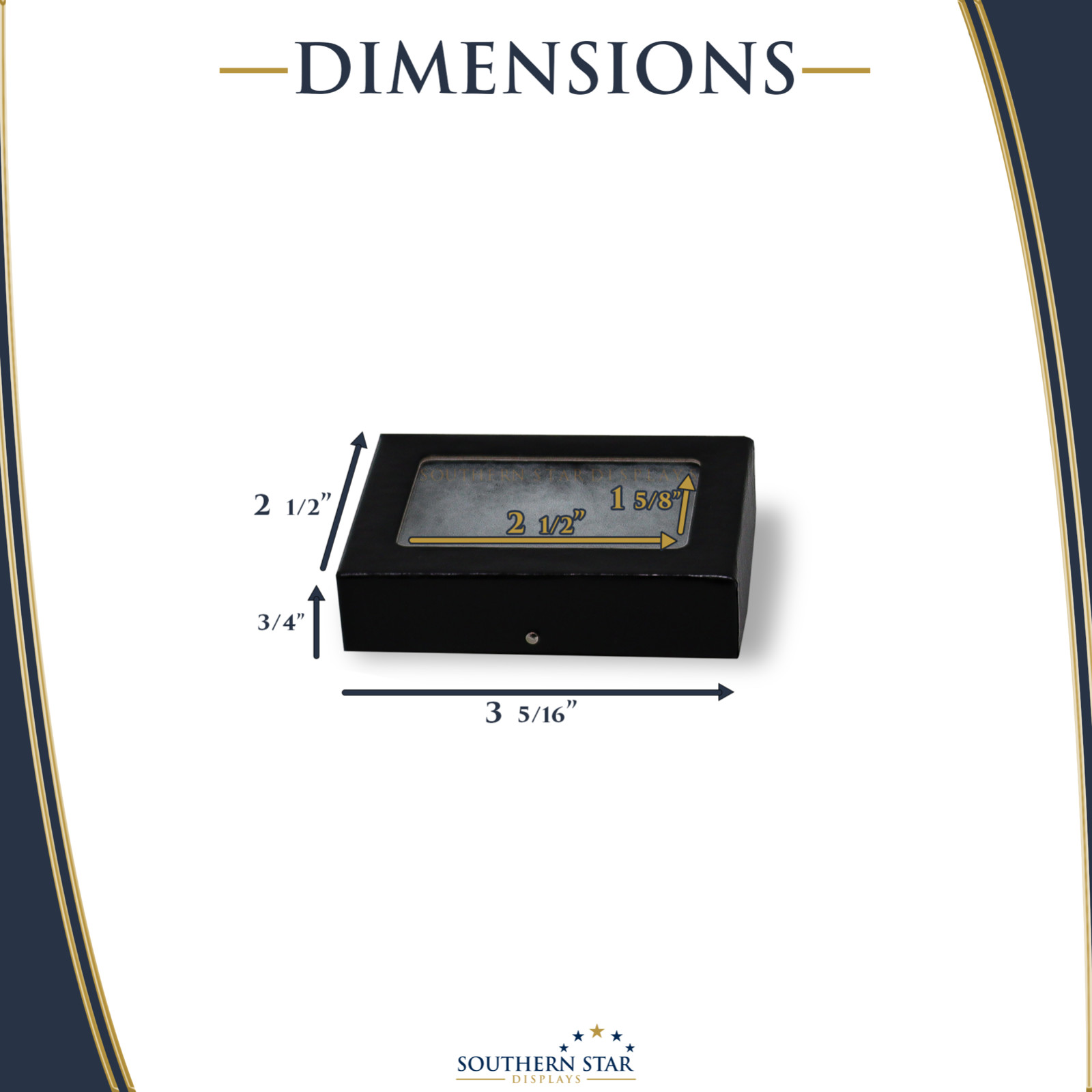 2 x 3 1/2 x 3/4 Riker Display Case Box for Collectibles Jewelry Arrowheads