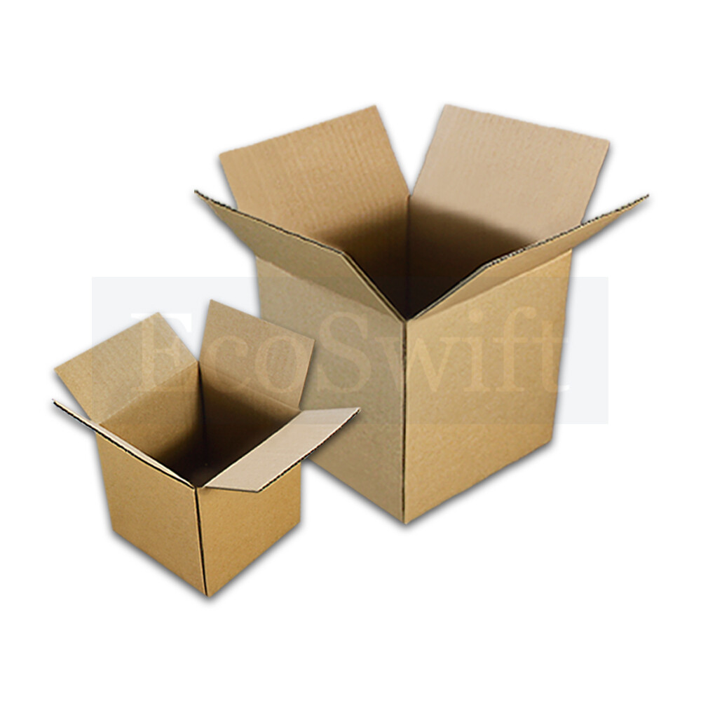 1-200 4x4x4 “EcoSwift” Cardboard Packing Mailing Shipping Corrugated Box Cartons