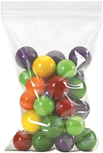 2″ x 6″ Reclosable Resealable Zip Seal Lock Clear Plastic 2×6″ FDA Bags 4 MIL