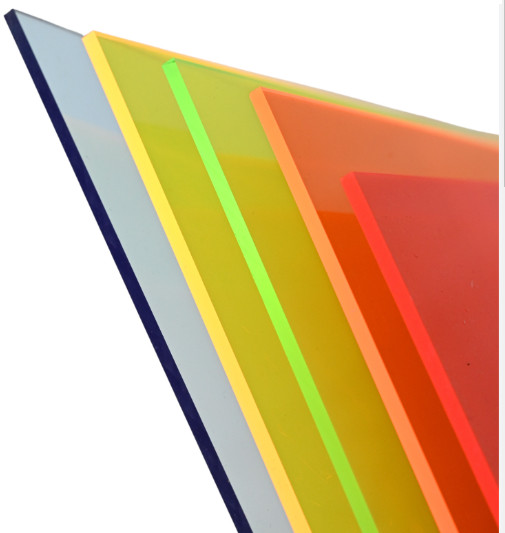 Fluorescent Acrylic Plexiglass Sheet Neon Sign Transparent Sheets VARIOUS SIZES