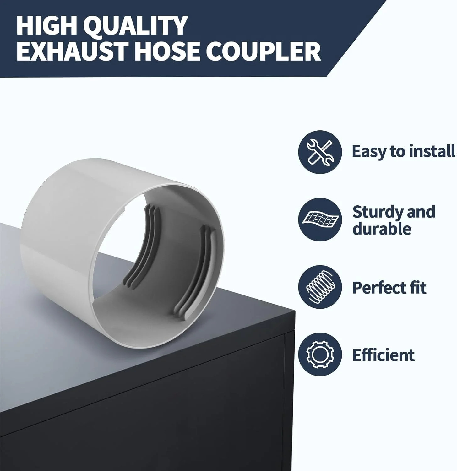 5.9 Inch Portable Air Conditioner Hose Extention Coupler, Universal Air Conditio