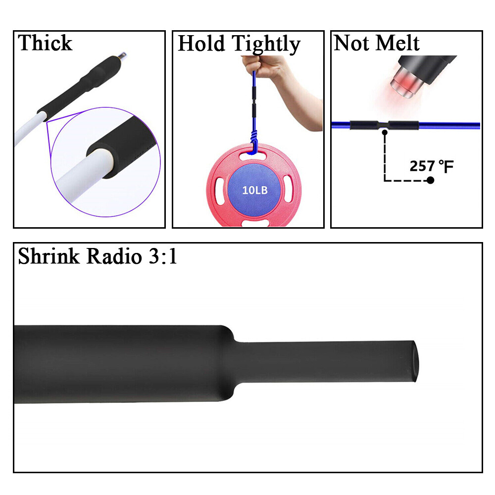 3:1 Heat Shrink Tubing Tube Clear Glue Waterproof Dual Wall Wires Wrap