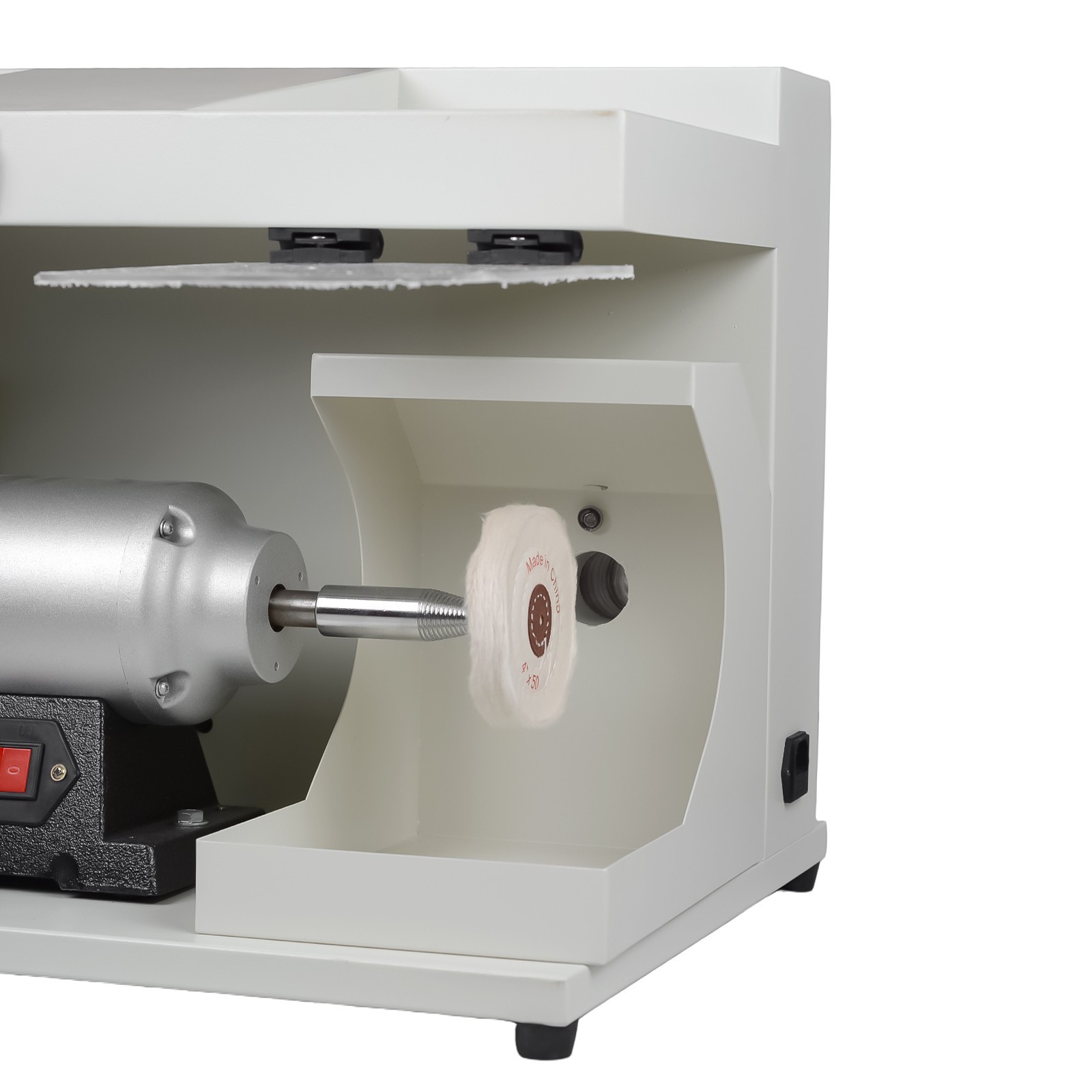 Dental Lab 550W Polishing Lathe Machine 2800rpm with LED Light 2 Big Covers USA