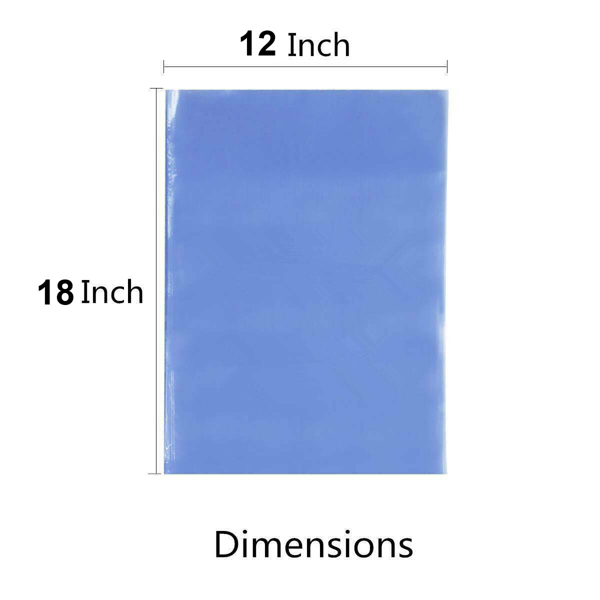 12″x18″ Clear Heat Shrink Wrap Bags PVC Film Gifts Bottles Candles Packing USA