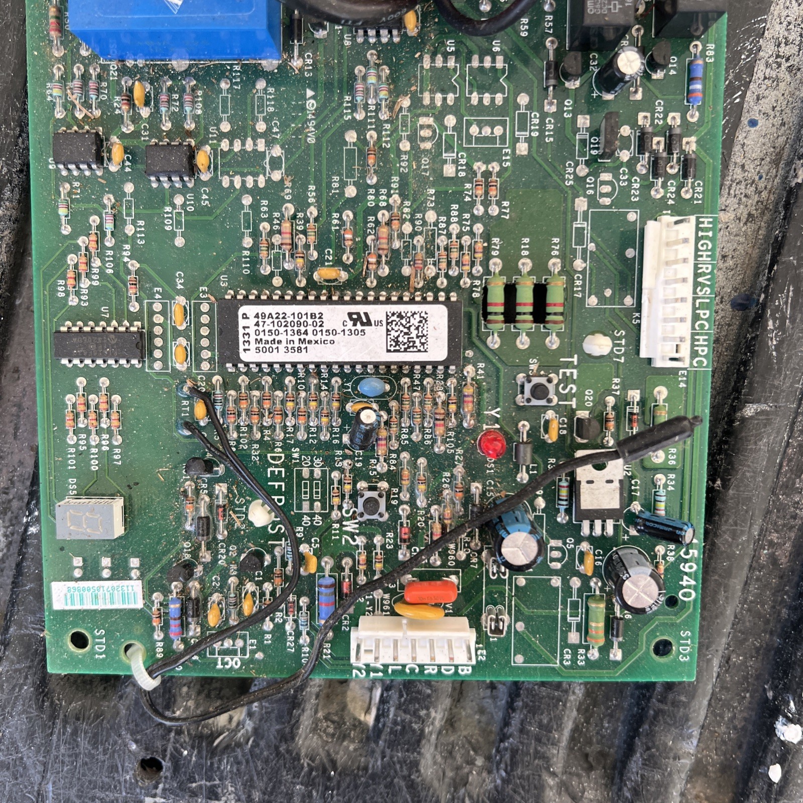 Rheem Ruud Condenser Control Board part# 49A22-10182