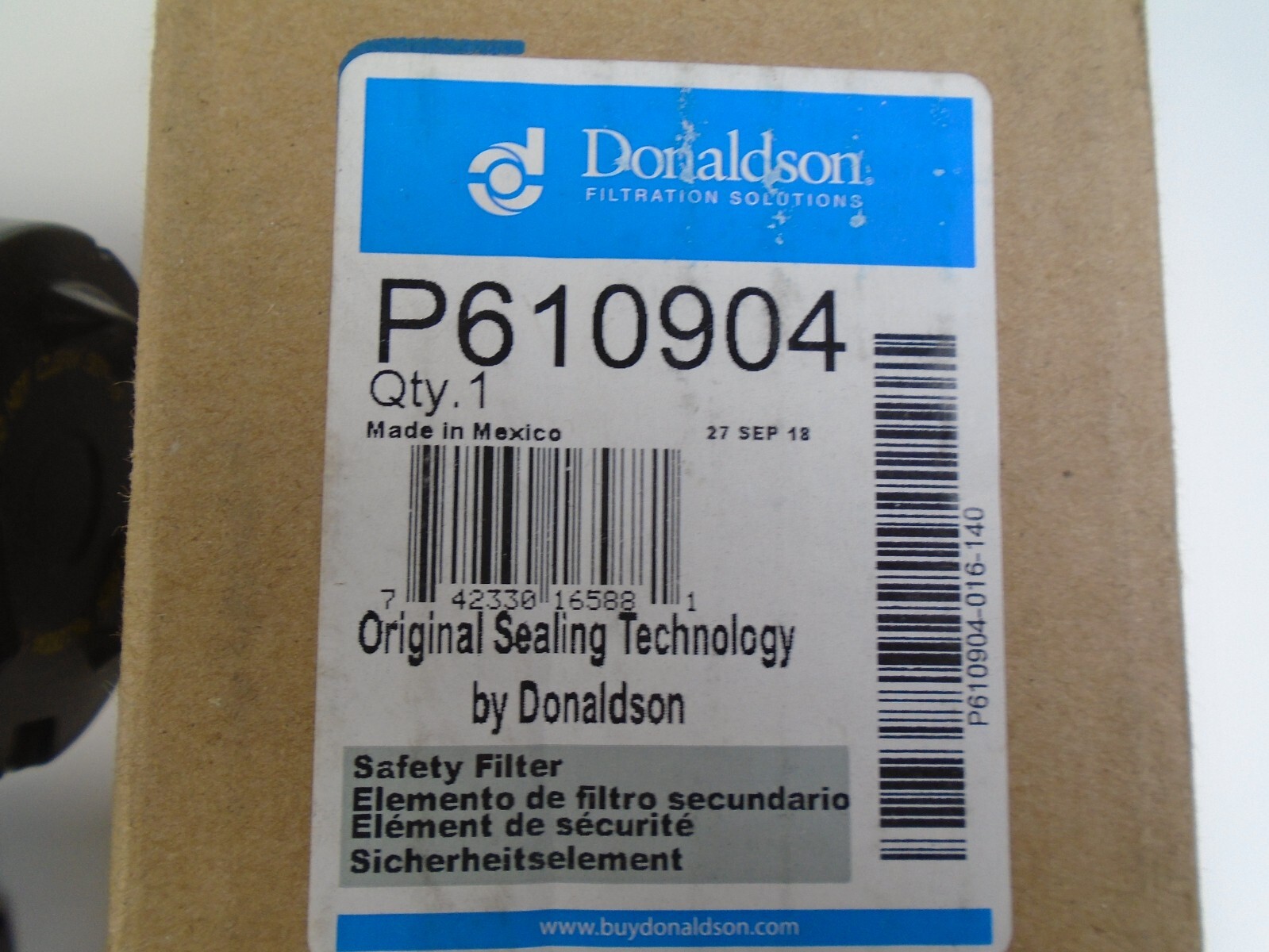 Donaldson P10904 (2-PACK) Radial Seal Inner Air Filter RP#’s WIX 42807 NAPA 2807