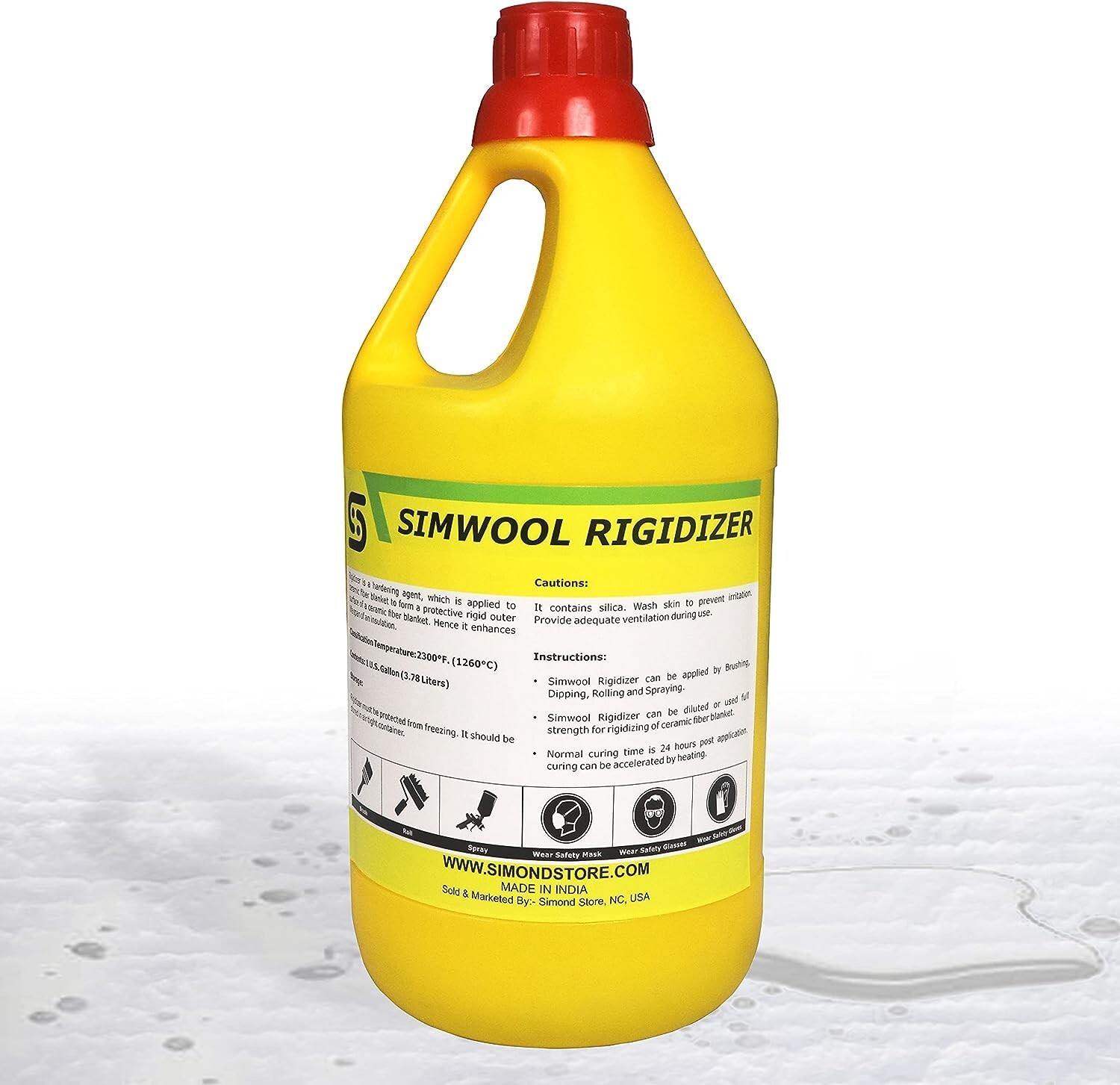 Simwool Rigidizer – Coating for Ceramic Fiber Blanket – 1 Gallon
