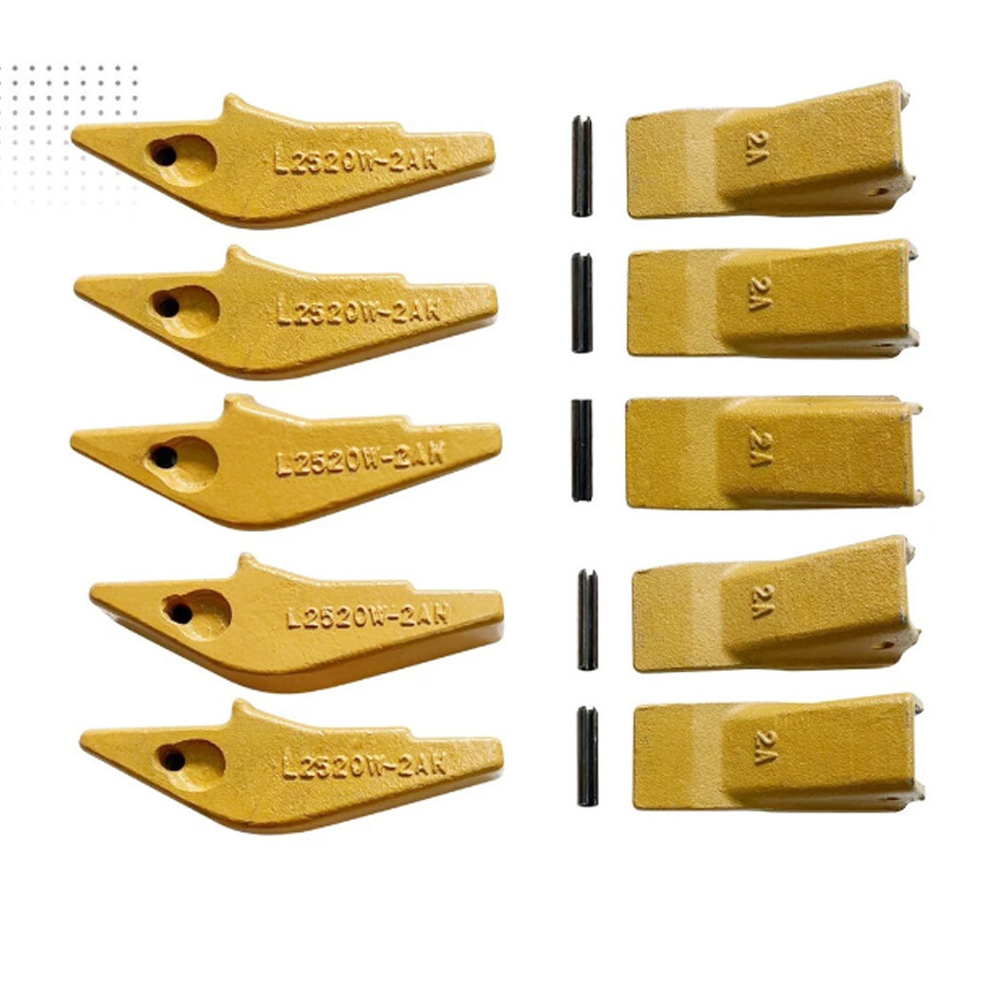 5x Weld-on Flush Mount L2520N-2AH Bucket Shanks 2A Bucket Teeth with Pins