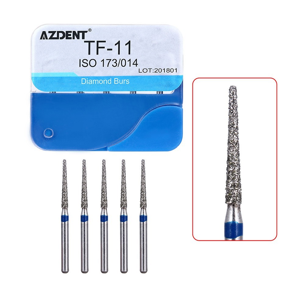 100Pzas Dental Fresas Dentales de Diamante FG Mezclado 20 Tamaño