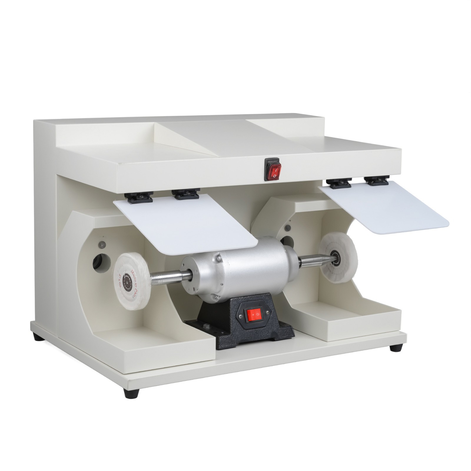 Dental Lab 550W Polishing Lathe Machine 2800rpm with LED Light 2 Big Covers USA