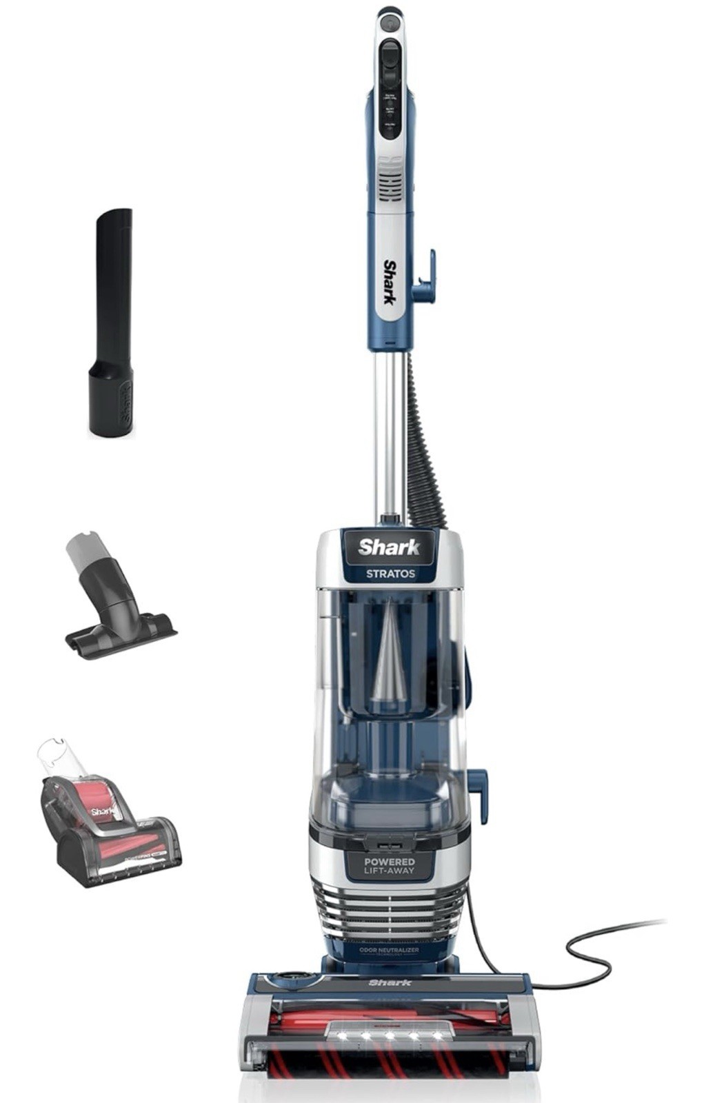 Shark Stratos Powered Lift-Away Upright Vacuum, HEPA, DuoClean, Pet Tools, LED