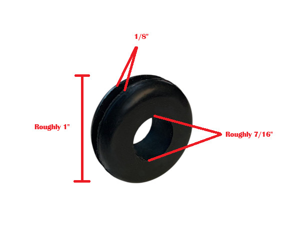 Rubber Grommet 5 Pack Pressure Washer Nozzle Quick Tip Holders 1/16″ Inner Slot